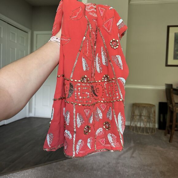 Free People Secret Garden Embellished Large Sequin Dress Size Small EXCELLENT! - Picture 13 of 13